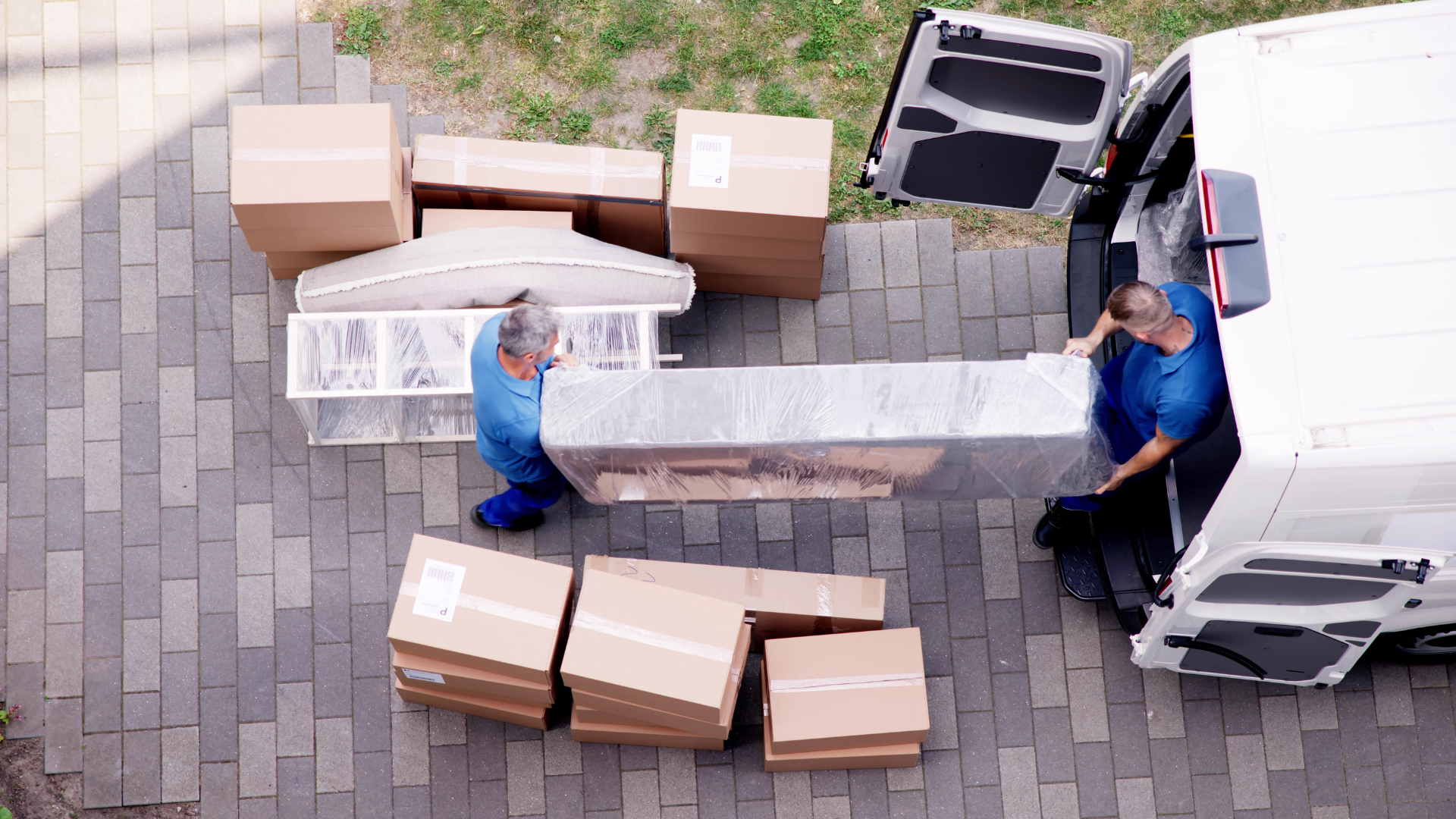 Pop's Storage and Moving Loading furniture for a moving service